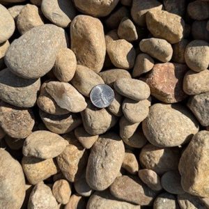 1 ½” Stone, Natural Round Brown Stone