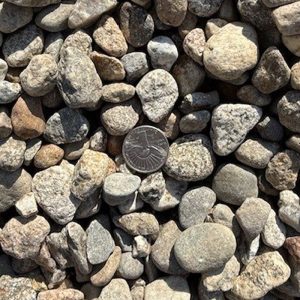 ¾” Stone Natural Round Brown Stone