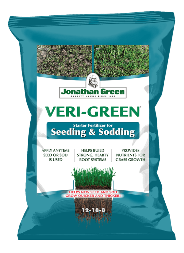 Front of Veri Green for Seeding and Sodding bag