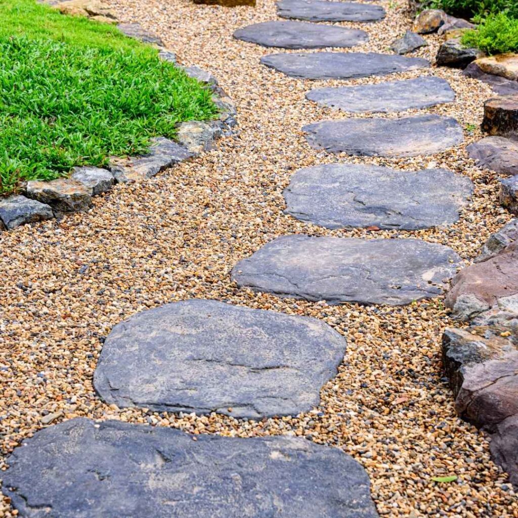 Landscaped Garden Stone Walkway